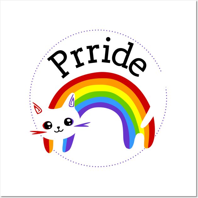 Pride meow Wall Art by shesarebell